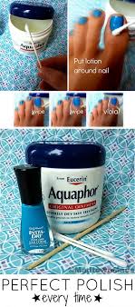 Apply Aquaphor Or Vaseline To Cuticles To Protect Your Skin From Errant Nail Polish Strokes Diy Manicure Beauty Nails Nail Tips