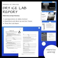Dry Ice Lab Report Phases Of Matter With Mini Powerpoint Science Lesson Plans Dry Ice Lab Report