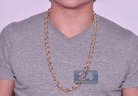 Men's 14k gold 4.4 mm curb chain necklace. Mens Diamond Rope Chain Solid 14k Yellow Gold 72 80ct 11mm 30