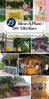 One of them was this adorable tiki bar set up. 25 Diy Tiki Bars Plans How To Build A Tiki Bar