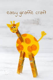 Easy Giraffe Craft For Kids Giraffe Crafts Animal Crafts For Kids Toddler Crafts