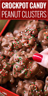 Make this simple buckeye recipe for your christmas treat trays. Easy Christmas Crockpot Candy The Chunky Chef