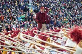 Arthur C Bartner Leads Trojan Marching Band In Notre Dame For Final Time