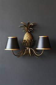 Gold Pineapple Wall Light From Rockett St George Gold Wall Lights Wall Lights Tropical Wall Lighting