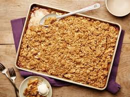 Crumble Lovers Sheet Pan Apple Crumble Recipe Apple Crumble Recipe Food Network Recipes Crumble Recipe