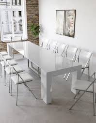 Cubist Table With Built In Extension Storage Dining Room Console Dining Room Console Table White Paneling