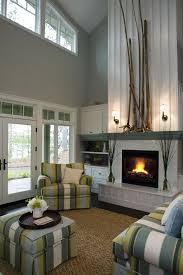 Tall Fireplace Mantles Design Ideas Pictures Remodel And Decor Contemporary Decor Living Room Tall Fireplace Contemporary Living Room Design
