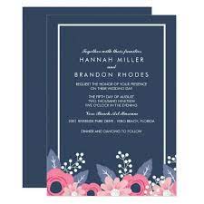 Brilliant Blue Floral Wedding Invitation Floral Wedding Invitations Floral Wedding Wedding Invitations Diy