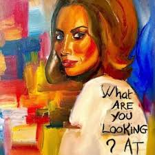Christy Turlington Asks What You're Look, Painting by Leïla Issa Brahim
