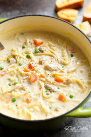 Creamy Chicken Noodle Soup Http Cafedelites Com Creamy Chicken Noodle Soup Soup Recipes Delicious Soup