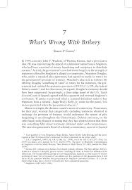 Pdf What S Wrong With Bribery