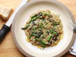 Easy Asparagus And Mushroom Risotto Almost No Stirring Required Serious Eats
