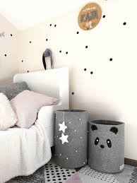 Felt Toy Storage Panda Basket Scandinavian Nursery Organiser Nursery Decor Scandi Room Box Baby Room Storage Baby Room Diy Toy Storage