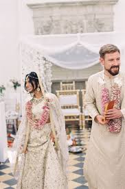 Elegant Interfaith Wedding With Two Ceremonies In The English Countryside Interfaith Wedding Indian Wedding Bride Hindu Wedding