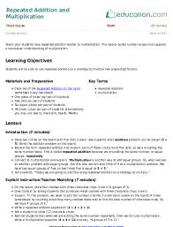 Teach Your Students How Repeated Addition Relates To Multiplication This Lesson Builds Number Sense And Supports A Repeated Addition Lesson Phonics Activities