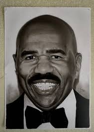 Work in progress... hyper realistic drawing of Steve Harvey.. follow me