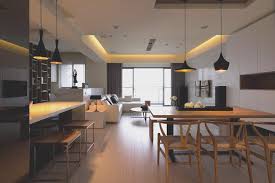 open plan kitchen diner living room