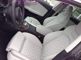 2013 Audi S7 Love The Interior W The White Diamond Stitch Leather Car Interior Upholstery Car Assesories Car Seat Upholstery