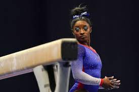 Women's olympic gymnastics trials in st louis, missouri, u.s. Gymnastics Legend Simone Biles Soars To Lead At Us Olympic Trials