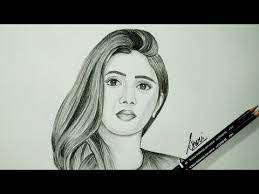 How To Draw Sketch Of Realistic Girl Sketch With Pencil Time Lapse Video Tutorial Youtube Girl Sketch Drawings Drawing Sketches