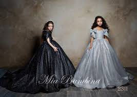 Black And Silver Gown Dress 2311 Tina Girl S Sparkly Glitter Tulle Ball Gown With Bows In Black Or Silver 370 00 T Flower Girl Dresses Flower Girl Dress Lace Pink Flower Girl Dresses