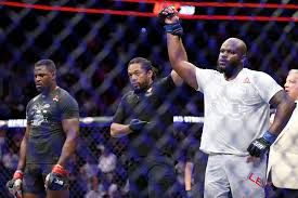 Live broadcasts of battles, a selection of the best moments and knockouts. Derrick Lewis Right Is Announced The Winner By Unanimous Decision Against Francis Ngannou In The Heavyweight Bout During Ufc 226 At T Mobile Arena In Las Vegas Saturday July 7 2018 Erik Verd