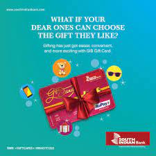 You can select one brand option from the available list of brand options available against the promotion you are eligible for. South Indian Bank On Twitter Sib Gift Card Is A Prepaid Non Reloadable Card On Rupay Platform With 1 Year Validity It Can Be Used Online At Points Of Sales Terminals Https T Co Xb4zwwvo4u