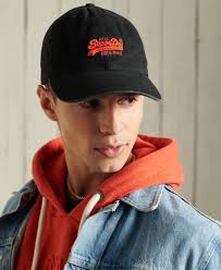 Men's Orange Label Cap in Black