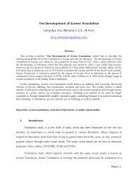 Bagi para sahabat, sosok rina gunawan yang dikenal sebagai orang yang ramah. Pdf The Development Of Screen Translation