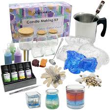 Floating candles colored my wedding ideas simple. Amazon Com Candle Making Kit Wax And Accessory Diy Set For The Making Of Colored Candles Easy To Make Scented Candle Gel Wax Kit