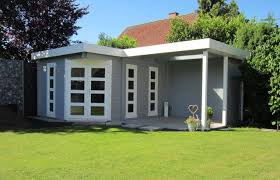 5 Eck Gartenhaus Lindau 40 Mit Anbau Flachdach Gartenhaus Gartenhaus 5 Eck Gartenhaus