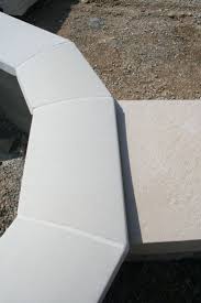 Couvertine Lisse Arrondie Beton Prefabrique Dessus De Muret Pierre Reconstituee