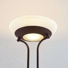 Led Deckenfluter Dimitra Rostbraun Stehleuchte Lindby Leselampe