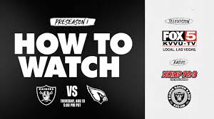 How to watch, listen to and livestream Raiders vs. Cardinals