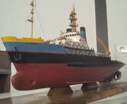 Le Vide Grenier De Didou Ancienne Maquette Bois Bateau Navire Remorqueur Marine Paquebot Smit Rotterdam Rar Maquette Bateau Bois Navire Peintures Francaises