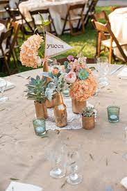 Oonagh and dylan went centerpiece mad with different styles on different tables! Wonderful Detail Filled Southwestern Desert Flower Themed Wedding At Maravilla Gardens Fab You Bliss Southwestern Wedding Spring Wedding Centerpieces Wedding Centerpieces