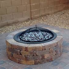 If you are building on grass, clear the vegetation, dig down about 2 inches and leave the concrete adhesive to cure. Diy Propane Fire Pit Stuffandymakes Com