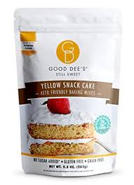 This link is to an external site that may or may not meet accessibility guidelines. Amazon Com Good Dees Low Carb Baking Mix Yellow Snack Cake Baking Mix Keto Baking Mix No Sugar Added Gluten Free Grain Free Soy Free Diabetic Atkins Ww Friendly 2g Net Carbs 12