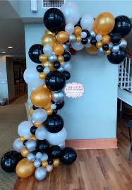 60th Birthday Flowers And Balloons Small Balloon Garland Arch For Great Gatsby Theme 60th Birthday Party Decoration Balloon Decorations Party Balloon Garland 60th Birthday Party Decorations