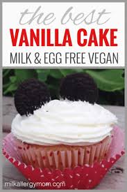 It also tastes very good and thus makes for a good i used this cake to make strawberry cream cake gateau and pineapple cake. Easy Vanilla Cake Using Just Water No Milk Or Egg Milk Allergy Mom