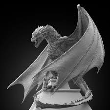 Commission Work For Print A Great Experience For Me And An Enjoyable Challenge Lots Of References Taken From The S Dragon Sculpture Dragon Artwork Dragon Art
