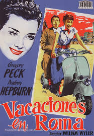 Roman Holiday (1953) Spanish movie poster