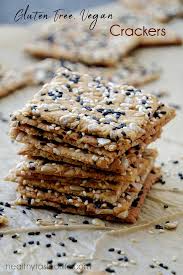 When first starting my venture into the gluten free sourdough world, i knew the best recipe to begin with was my gluten free artisan bread. Gluten Free Sourdough Crackers With Seeds Vegan Healthy Taste Of Life