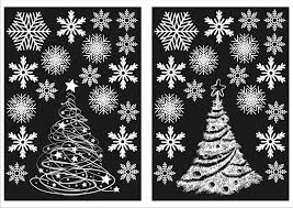 Download and use 100,000+ christmas tree stock photos for free. Two Christmas Trees And 36 Snowflake Window Stickers Decorations Flying Start Store