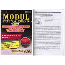 Modul pengajaran berfokus 2016 spm (bahasa melayu) jpn pulau pinang. Ready Stock Exam Quality Modul Paten Trend Spm Bahasa Melayu Kertas 1 Shopee Singapore