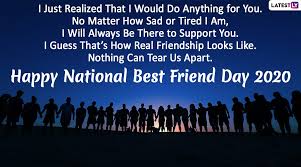 Happy national best friends day. National Best Friend Day 2020 Wishes Hd Images Whatsapp Stickers Gif Greetings Bestfriends Facebook Messages Bff Quotes And Sms To Send To Your Best Friends Latestly
