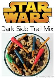 Star Wars Yoda Cookie Recipe And Dark Side Trail Mix Recipe Star Wars Food Trail Mix Trail Mix Recipes