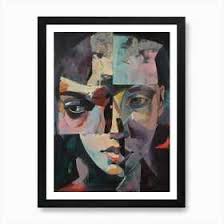 Hepburn Abstract Portrait Poster di Andrew Harr