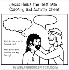 643x878 bible story coloring page for jesus heals a deaf man. Jesus Heals The Deaf Man Crafts And Activities