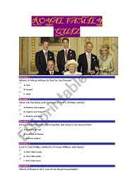 Average score for this quiz is 8 / 10.difficulty: Royal Family Quiz Esl Worksheet By Papa Lazarou